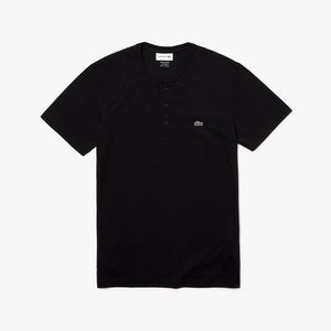 Lacoste Henley neck Pima cotton t-shirt